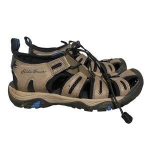 Eddie Bauer Men's Water Sandal tan brown black waterproof outdoor sandals hiking
